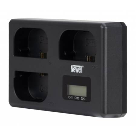 Newell TT-USB-C-LP-E6 - trójkanałowa ładowarka USB-C do akumulatorów Canon LP-E6